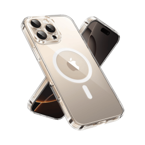 Funda protectora magnética transparente UGREEN Classy para iPhone 16 Pro (transparente)