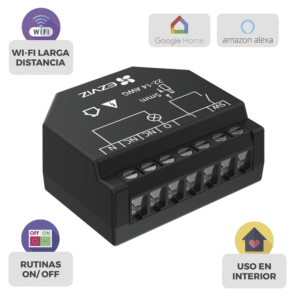 Relevador Wi-Fi Inteligente / Ideal Para Control de Iluminación / 1 Salida para un Apagador / Control Remoto / Horarios Personalizados / Registro de Consumo