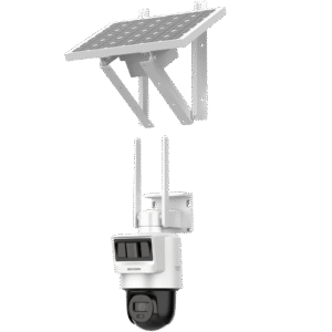 Kit Solar IP All in One / Doble Detección (Radar + PIR) / PT IP 4 Megapixel / Lente 2.8 mm / Panel Solar / Batería de Respaldo de Litio 50.76Wh (Hasta 1.5 días) / Conexión 4G / Audio de Dos Vías / Accesorios de Inst.