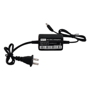 Adaptador de Pared de 12Vcc @ 1 A con cable y clavija Nema 1-15 / 0.5 metros a la toma de alimentación / 0.5 metros a la conexión del dispositivo