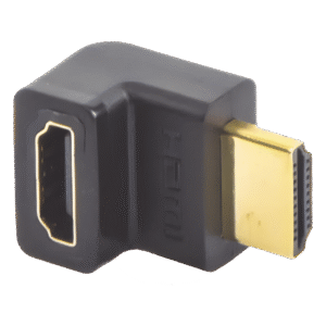 Adaptador HDMI de 90 Grados Macho a Hembra / Hacia Arriba / HDMI 2.0 4K@60Hz / Proporciona Flexibilidad Sin Doblar los Cables HDMI