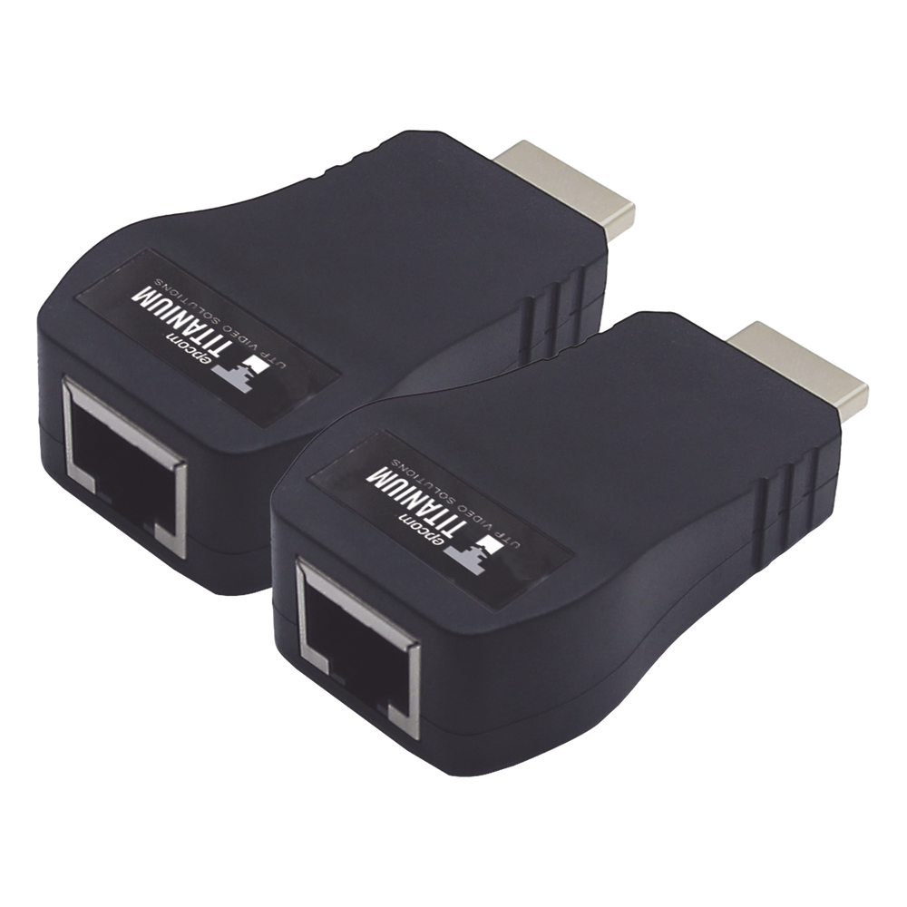 Kit Extensor 25m convertidor Señal HDMI a UTP (Cat5e/Cat 6) / Calidad PREMIUM